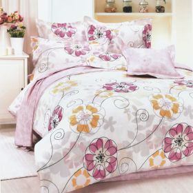 Blancho Bedding - [Sun Flowers] 100% Cotton 5PC Comforter Set (Full Size)