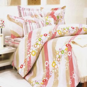 Blancho Bedding - [Pink Princess] 100% Cotton 5PC Comforter Set (King Size)
