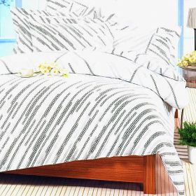 Blancho Bedding - [Morning Dew] 100% Cotton 4PC Duvet Cover Set (Full Size)(Comforter not included)