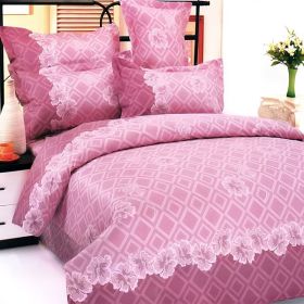 Blancho Bedding - [Black Tea Story] 100% Cotton 5PC Comforter Set (Queen Size)