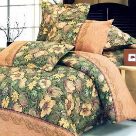 Blancho Bedding - [Garden Serenade] 100% Cotton 4PC Comforter Set (Twin Size)