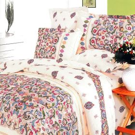 Blancho Bedding - [Solace] 100% Cotton 4PC Duvet Cover Set (King Size)(Comforter not included)