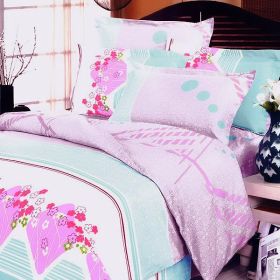 Blancho Bedding - [Crystal Cherry] 100% Cotton 3PC Duvet Cover Set (Twin Size)(Comforter not included)