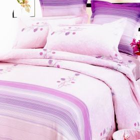 Blancho Bedding - [Paris Spring] 100% Cotton 4PC Duvet Cover Set (Queen Size)(Comforter not included)