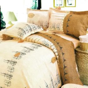 Blancho Bedding - [Golden Autumn] 100% Cotton 4PC Duvet Cover Set (Full Size)(Comforter not included)