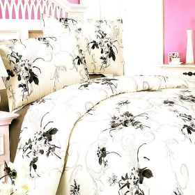 Blancho Bedding - [Spring Rose] 100% Cotton 4PC Duvet Cover Set (Queen Size)(Comforter not included)