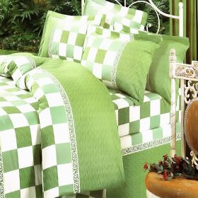 Blancho Bedding - [Country Life] 100% Cotton 4PC Duvet Cover Set (Full Size)(Comforter not included)