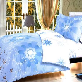 Blancho Bedding - [Transparent Crystal] 100% Cotton 3PC Duvet Cover Set (Twin Size)(Comforter not included)