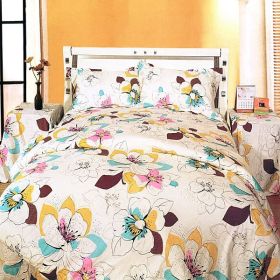 Blancho Bedding - [Peony in Spring] 100% Cotton 5PC Comforter Set (Queen Size)