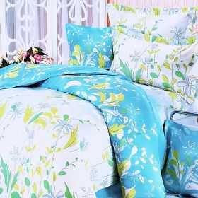 Blancho Bedding - [Blooming Orchid] 100% Cotton 5PC Comforter Set (Full Size)